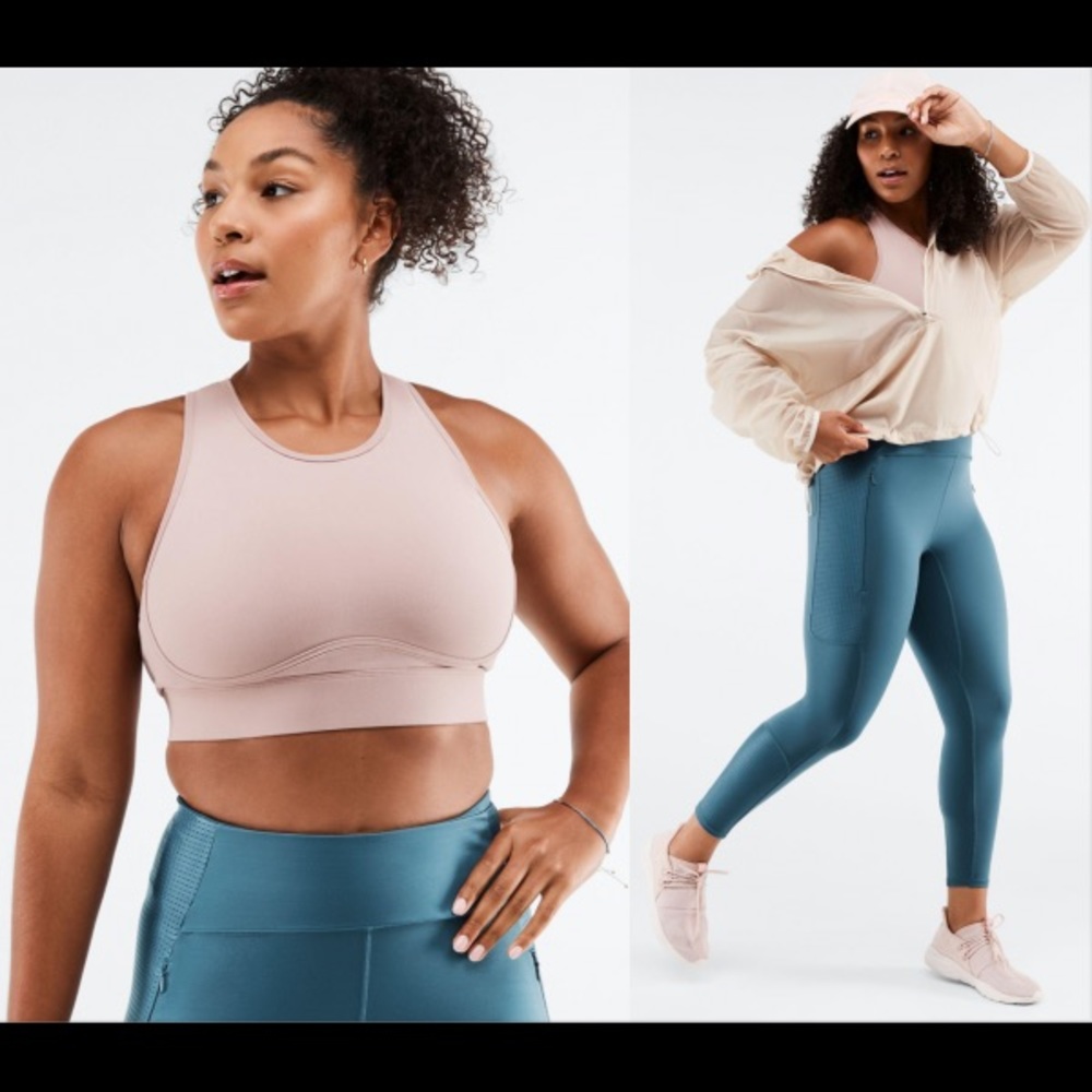 Fabletics Blare Cross Back Medium Impact Sports Bra